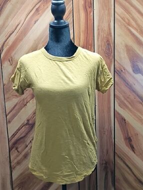 Madewell Short Sleeve Tee - Mustard Yellow Size XS